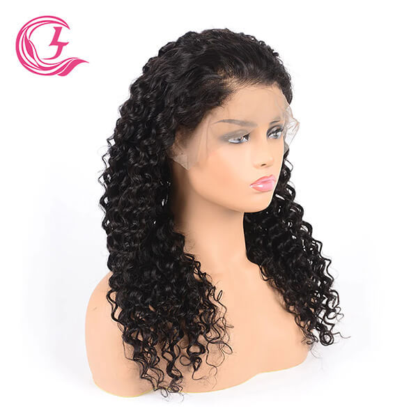 CLJHair human hair transparent lace front wig with 180 density