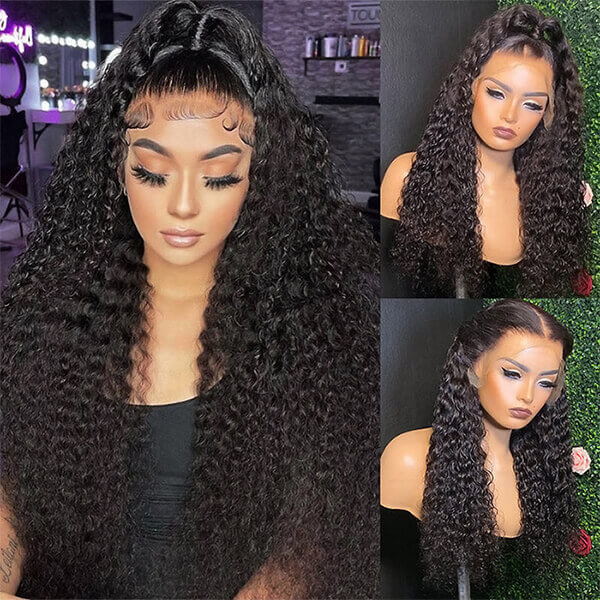 CLJHair curly human hair invisible lace front wigs hairstyles