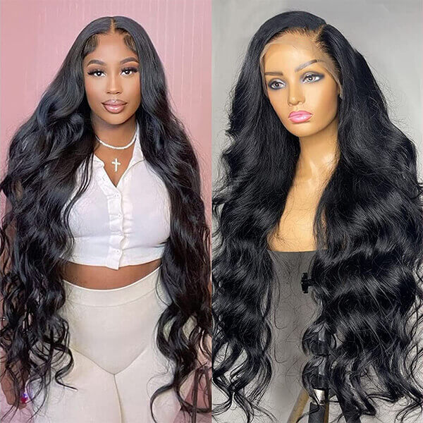 CLJHair 14 inch body wave 13x6 transparent lace frontal wig lengths