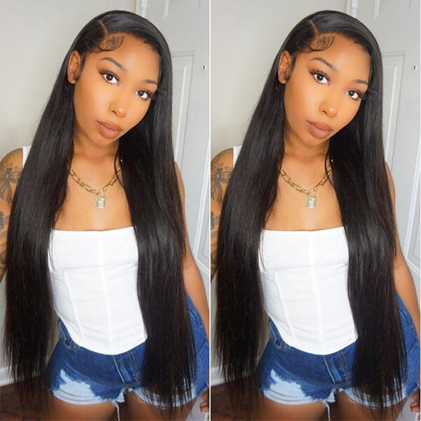 CLJHair black straight human hair hd lace front wigs stores near me