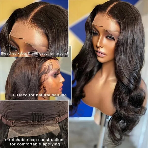 CLJHair perfect hairline body wave 13x4 lace front wig near me