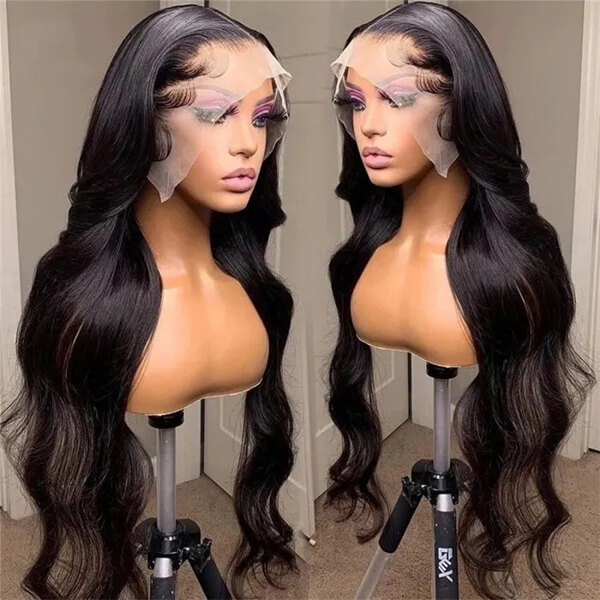 CLJHair 14 inch body wave 13x6 transparent lace frontal wig lengths