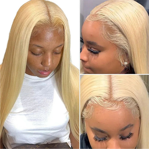 Cljhair Blonde Straight 613 4X4 Hd Lace Closure 100% Human Hair