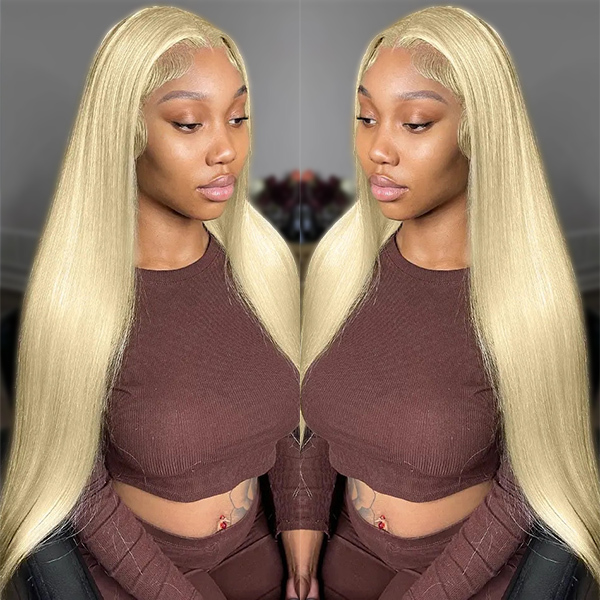 Cljhair 13X4 Hd Lace Frontal 613 Blonde Straight Indian Remy Human Virgin Hair