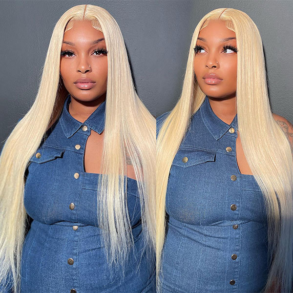 cljhair Peruvian Straight 4 Bundles With 13x6 Lace Frontal Virgin hair