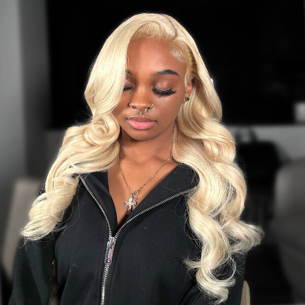 CLJHair natural hairline 613 body wave full lace wig for sale