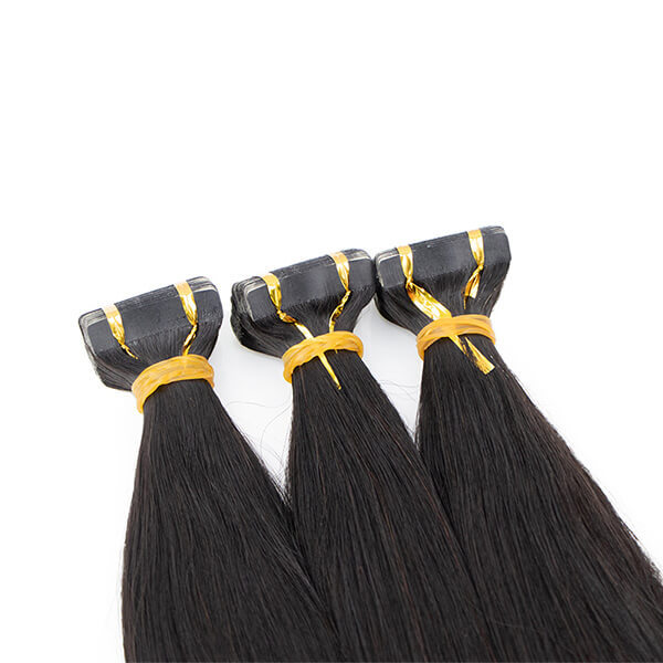 CLJHair straight tape in human hair extensions for black hair