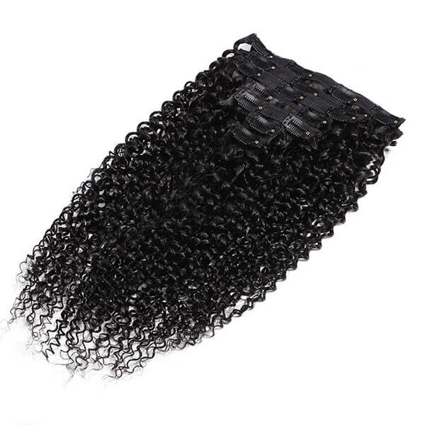 CLJHair best curly clip in human hair extensions for black hair