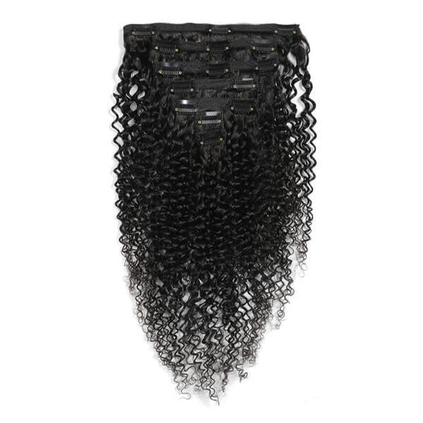 CLJHair best curly clip in human hair extensions for black hair