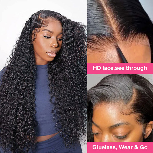 CLJHair deep wave glueless 5x5 hd lace wig human hair for sale