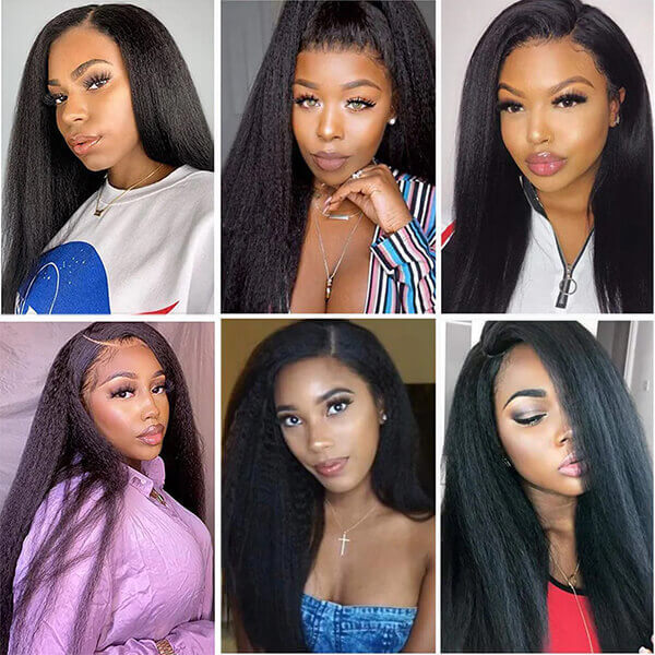 CLJHair all kinky straight virgin hair 4 bundle deals