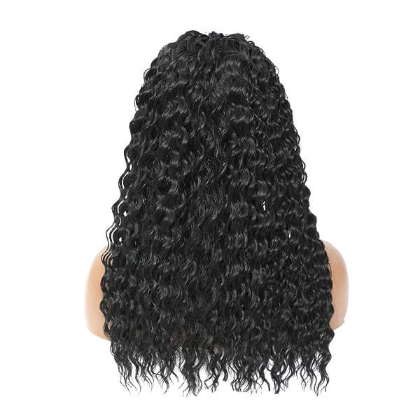 CLJHair deep wave headband wig natural color human hair