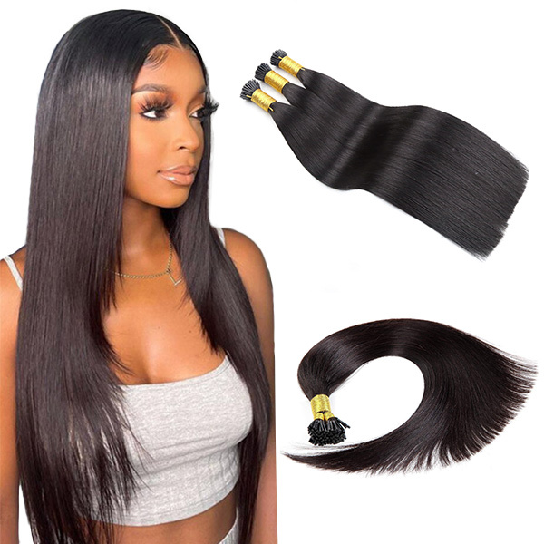 CLJHair best quality straight i tip virgin hair extensions online