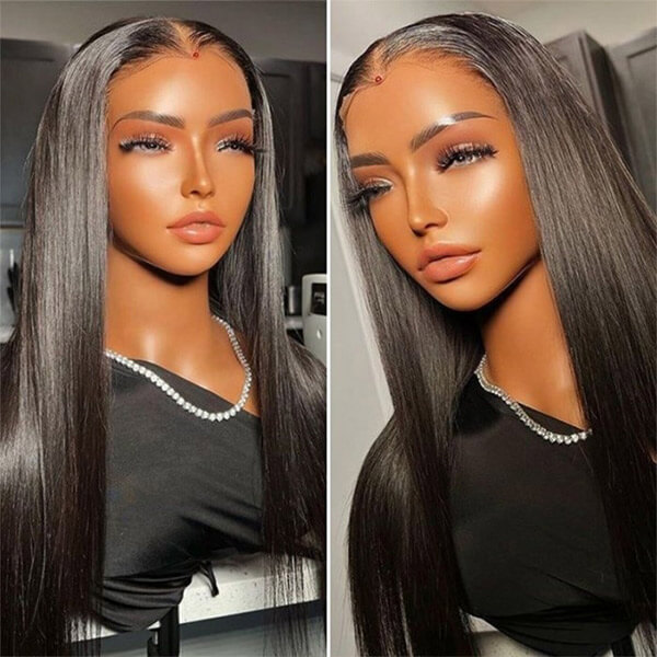 CLJHair breathable cap straight 5x5 HD lace wigs styles