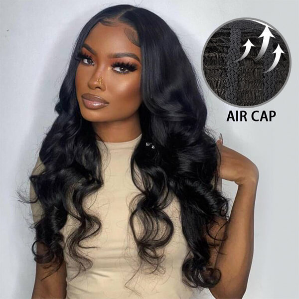 CLJHair best body wave 5x5 hd lace breathable cap wig with real hair