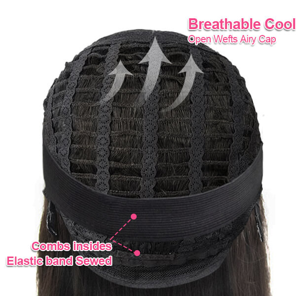 CLJHair affordable kinky straight breathable cap 13X4 HD lace wig