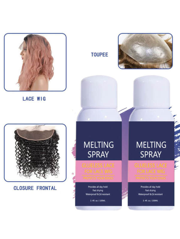3.4OZ/100ML Glue Tint Melting Spray For Lace Wigs