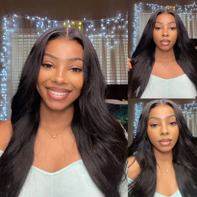 Cljhair【Middle Deep Part】Body Wave 2x6 Kim K HD lace Closure Wig 200%/250% Density Affordable Price Natural