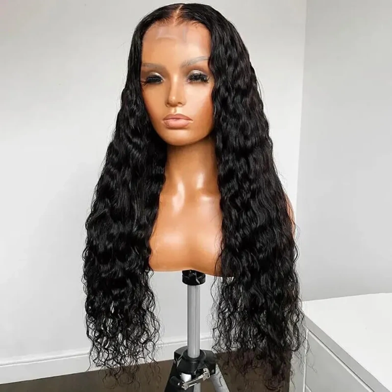 cljhair【Middle Deep Part】2x6 Kim K Deep Wave HD lace Closure Wig 200%/250% Density Natural Affordable Price