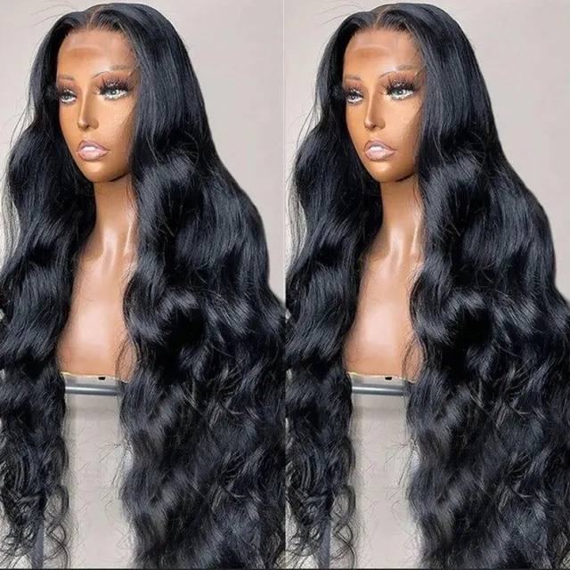 【Middle Deep Part】Cljhair 2x6 Kim K Transparent lace Closure Body Wave Wig 200%/250% Density Affordable Price Natural