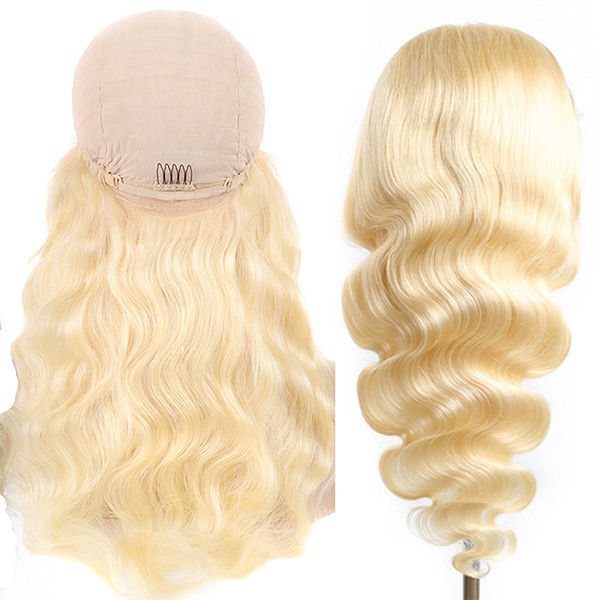 【Middle Deep Part】Cljhair 2x6 Kim K Transparent lace Closure #613 Blonde Bodywave Wig 200%/250% Density Affordable Price Natural