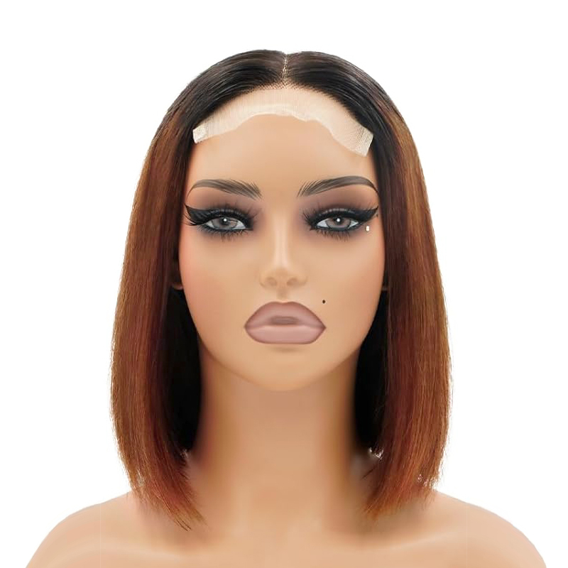 4x4 Transparent Closure Lace Bob Straight Wigs 1b/4 Color Bobo | CLJHAIR