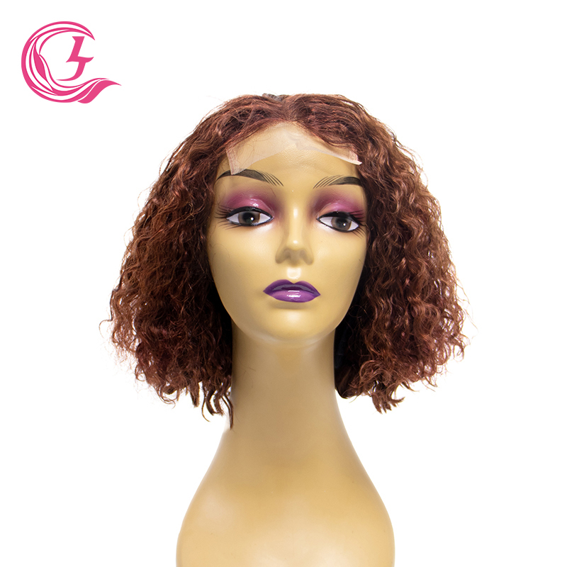 4x4 Transparent Closure Lace Bob Water Wave Wigs #33 Color Wig | CLJHAIR