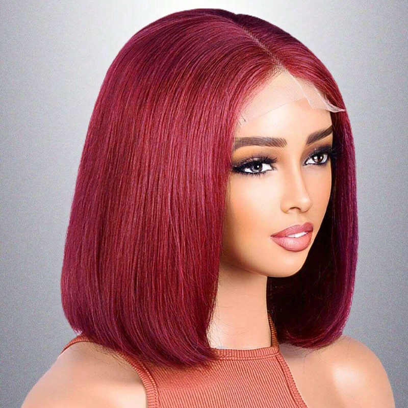 4x4 Transparent Closure Lace Bob Straight Wigs #33 Color Wig | CLJHAIR