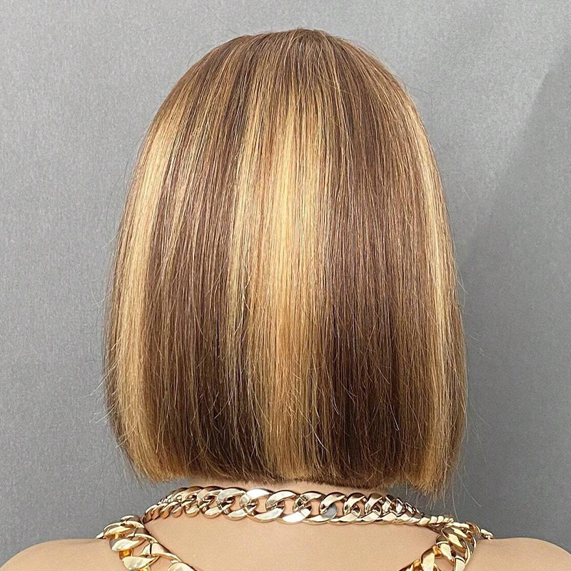 4x4 Transparent Closure Lace Bob Straight Wigs P4-27 Color | CLJHAIR