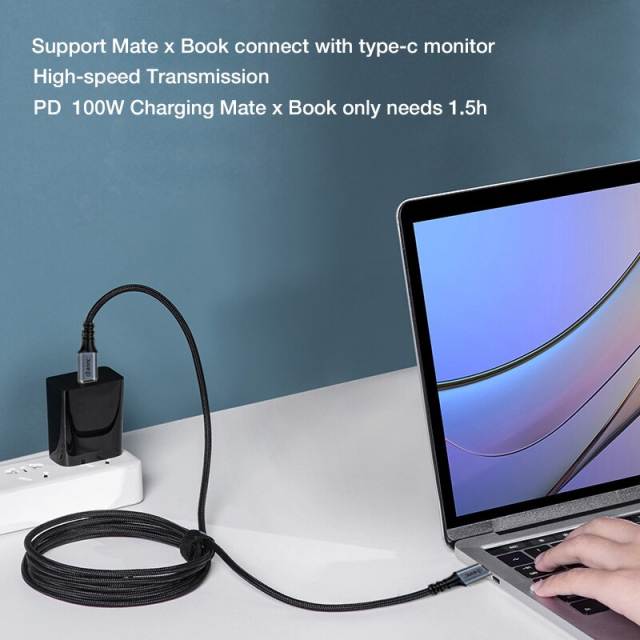 USB4 Type C Thunderbolt 3 Cable PD 100W 5K@60Hz 20/40Gbps Data Transfer E-Mark Fast Charging Cord for Macbook Notebook iPad