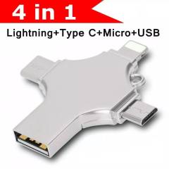 Pen Drive USB2.0 3.0 16GB to 128GB 4 in 1 OTG USB  Type C USB Flash Drive