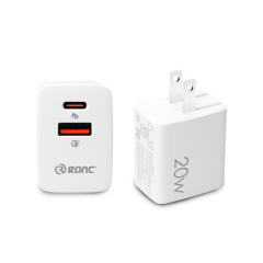 USB C Wall Charger PD 20W 2 Ports Universal Portable Mobile Phone Charger Fast Power Adapter for iPhone Samsung Xiaomi US Plug