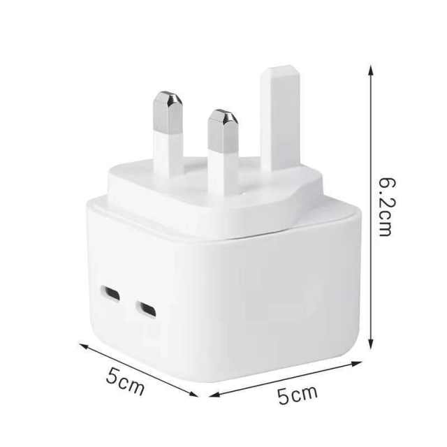 2022 Double-Port Fast Charger 35W PD Wall Travel Portable Phone Type C Charger Adapter For iPhone 13/12/11 Pro quick charge