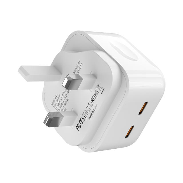 2022 Double-Port Fast Charger 35W PD Wall Travel Portable Phone Type C Charger Adapter For iPhone 13/12/11 Pro quick charge