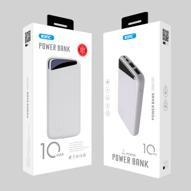 10000mAh Power Bank Dual USB Port Quick Charge Powerbank Outdoor Travel External Battery for Xiaomi Huawei iPhone