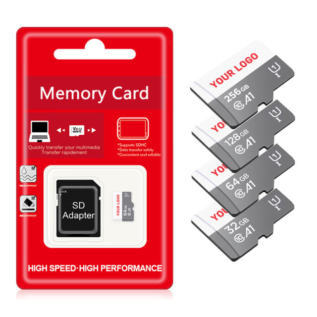 Wholesale Mini SD Memory Card 256GB 128GB 64GB 32GB 16GB 8GB High Speed Flash TF SD Card for Smartphone/Tablet PC