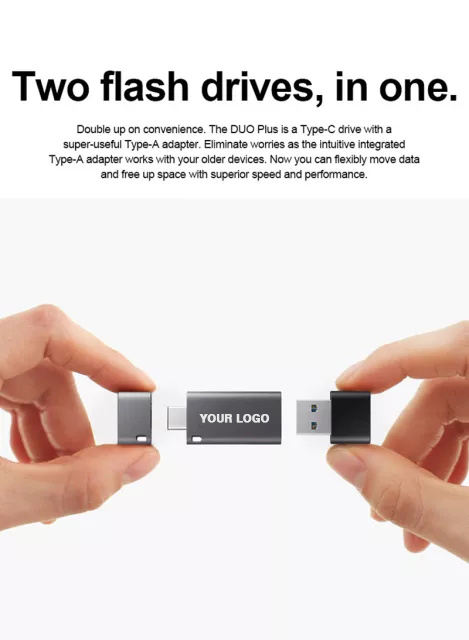 2 in 1 Type C USB 3.1 OTG USB Flash Drive USB Memory Pendrive for Smartphones Tablets and PCS