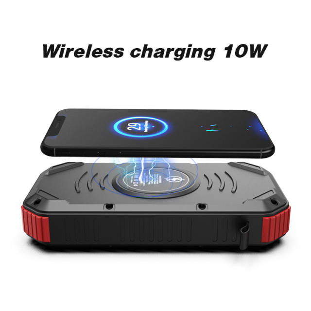 30000mAh Solar Power Bank Fast Charger Large Capacity Waterproof External Battery with Flashlight for Xiaomi iPhone Huawei