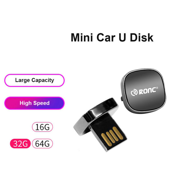 Built-in music 16GB 32GB 64GB Flash Mini Short Car U Disk Pendrive USB2.0 Short UDP Udisk Chip Flash Music Video USB Drive