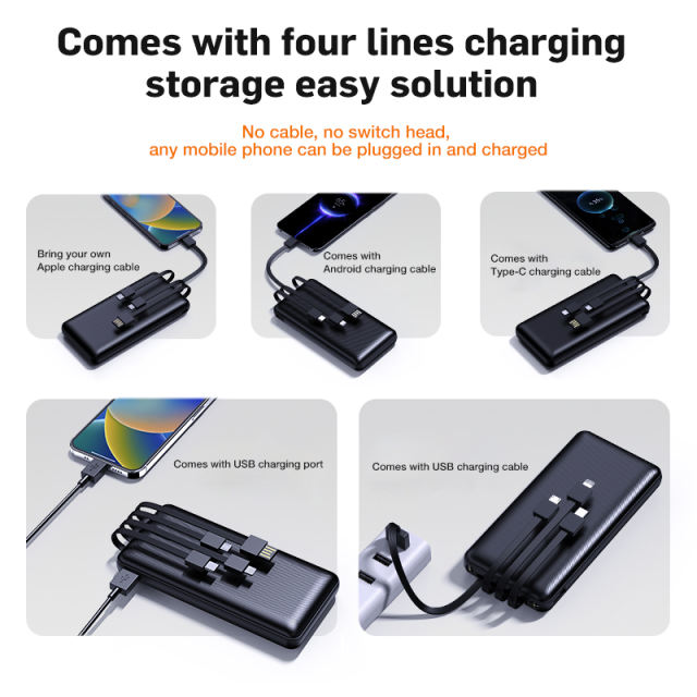 Top Selling Custom Logo Fast Charging Power Bank For Mobile Phone 10000Mah