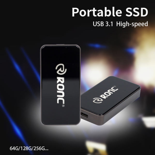 Portable SSD USB 3.1 Mobile Solid State Hard Drive Type C High Speed Hard Disk 256GB