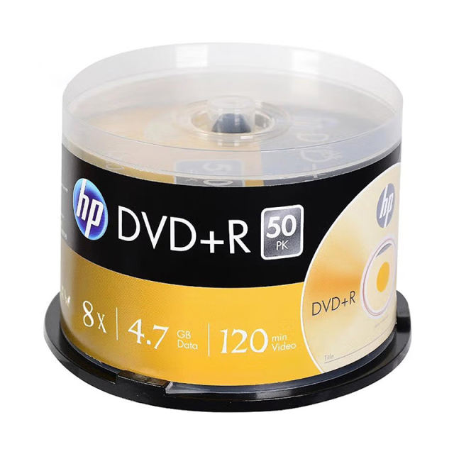 HP DVD+R 4.7GB Recordable Blank Digital Versatile Disc Shrink Wrap 16x Speed
