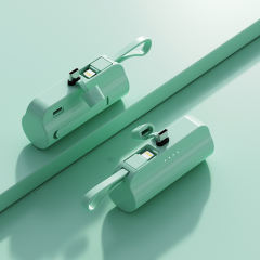 5000mAh Power Bank, With Stand, 2-in-1 Charging Head, Pocket Capsule Charging