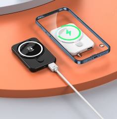 Ultra-thin Magnetic Wireless Power Bank, 5000mAh