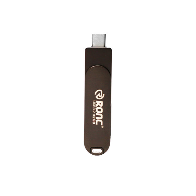 Metal OTG Type-C 2 in 1 OTG USB C 32GB 64GB 128GB 256GB Flash Drive U Disk Customized LOGO Memory Stick