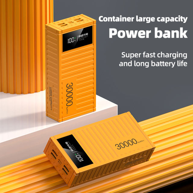 Portable Container Power Bank 30000Mah 20W 22.5W Powerbank