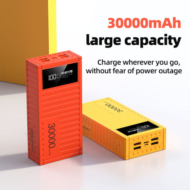 Portable Container Power Bank 30000Mah 20W 22.5W Powerbank