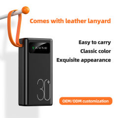 Fast Charging Cell Phone Power Banks Outdoor Hight Capacity 30000Mah Powerbank With Camping Led Light