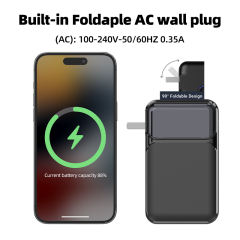 20000mAh Digital Display Comes with Plug Power Bank 22.5W Super Fast Charging Two-way Wall Plug Mobile Power Supply