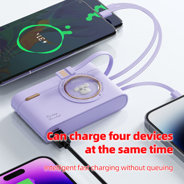 Fast Charging Camera Shape Cute Mini 10000mAh Mobile Charger